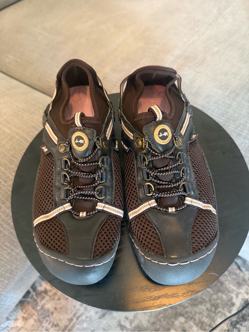 J-41 Trail Ready Hiking Water Slip On Sneakers Shoes Br/Gry Women's Sz 8.5M